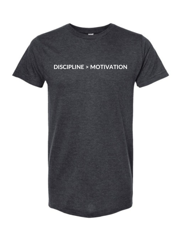 DISCIPLINE > MOTIVATION - Short Sleeve T-Shirt